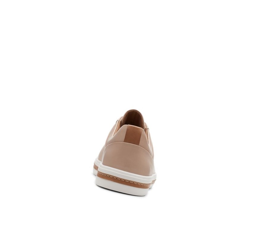 Zapatillas Clarks Un Maui Encaje Cuero Mujer Arena | FCVJ-32071