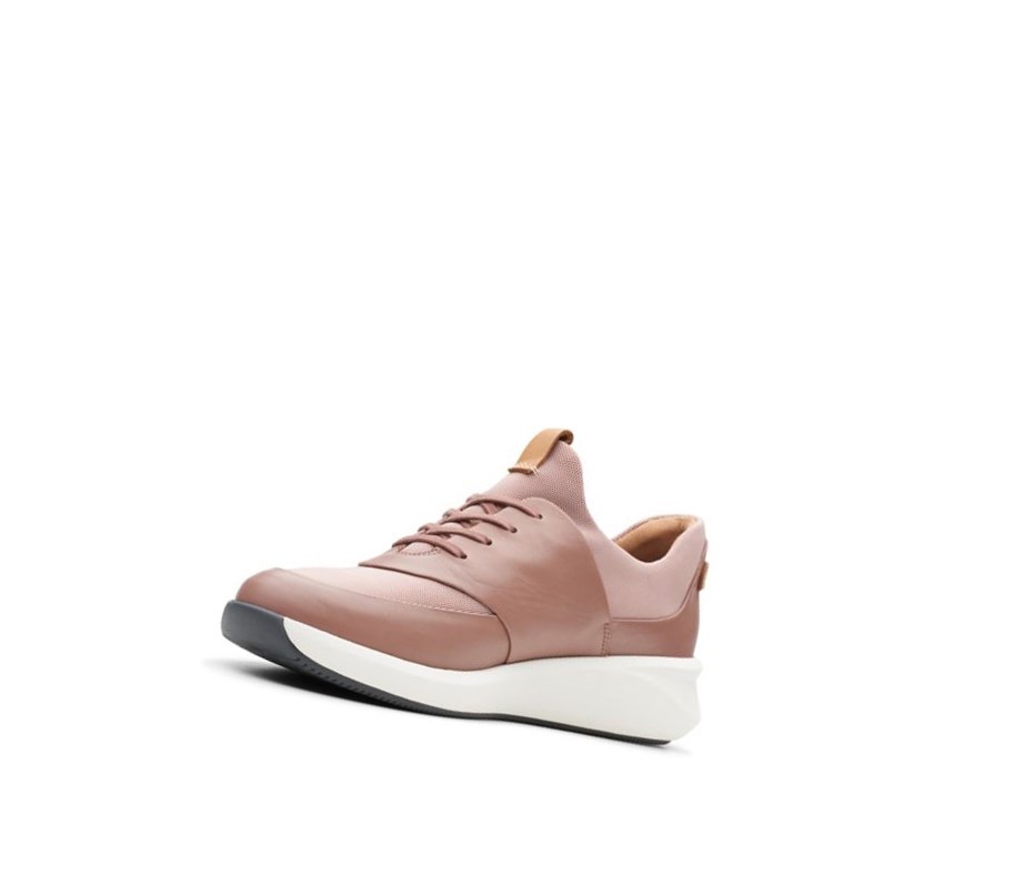 Zapatillas Clarks Un Rio Encaje Textil Mujer Rosas Oscuro | MLOA-74512