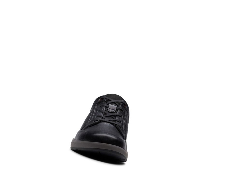 Zapatillas Clarks Un Trail Form Cuero Hombre Negras | SOWG-89023