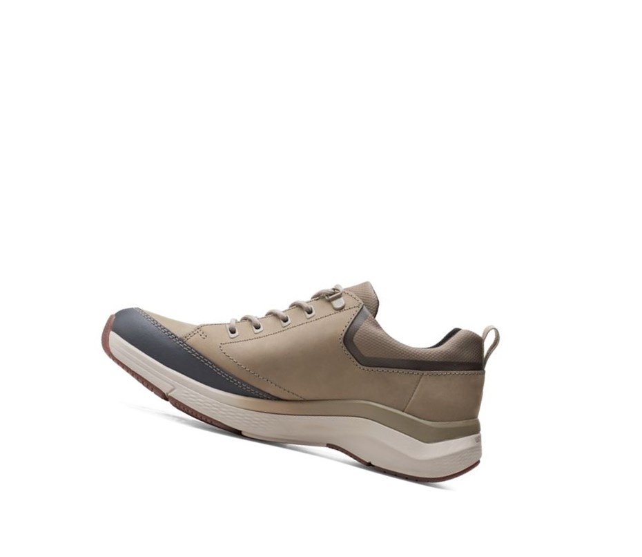 Zapatillas Clarks Wave 2.0 Vibe Nubuck Cuero Hombre Verde Oliva | LPOJ-46381