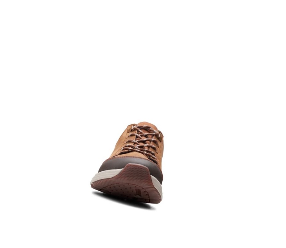 Zapatillas Clarks Wave 2.0 Vibe Nubuck Cuero Hombre Marrones | VYIM-45708