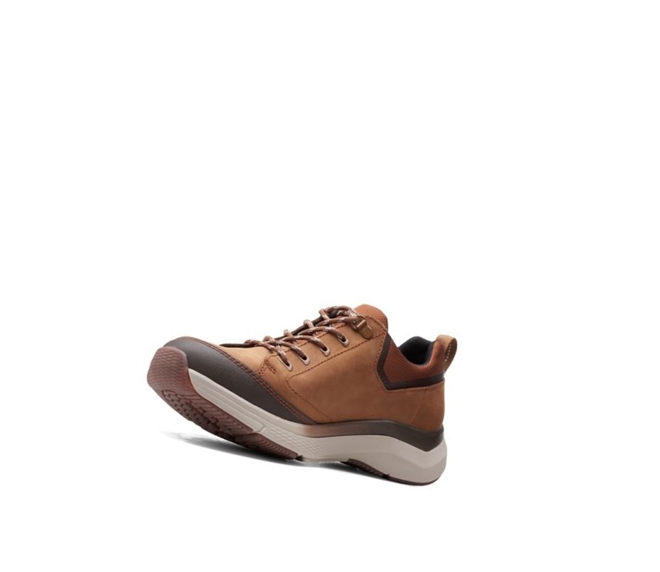 Zapatillas Clarks Wave 2.0 Vibe Nubuck Cuero Hombre Marrones | VYIM-45708