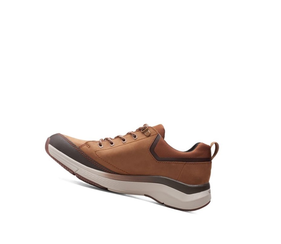 Zapatillas Clarks Wave 2.0 Vibe Nubuck Cuero Hombre Marrones | VYIM-45708