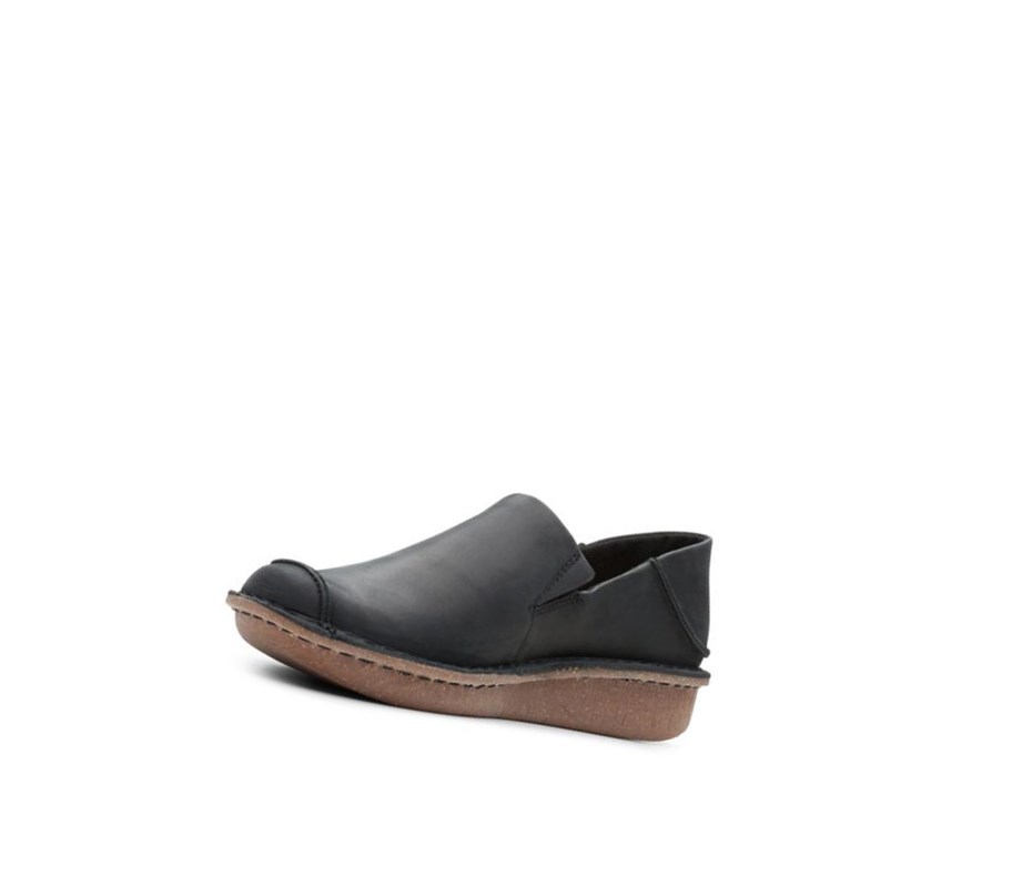 Zapatillas Para Caminar Clarks Funny Go Cuero Mujer Negras | JYRT-61250