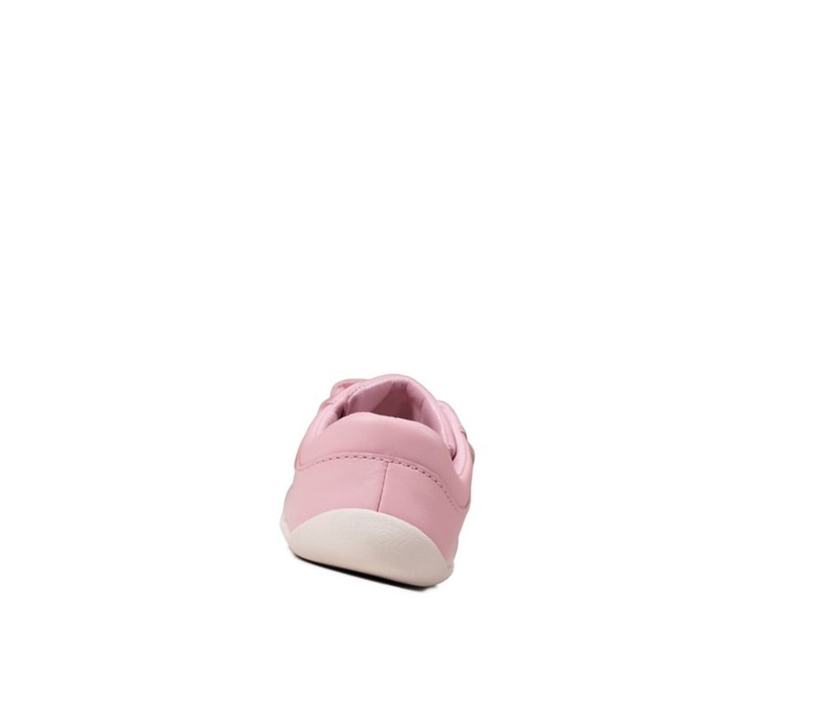 Zapatillas Para Caminar Clarks Roamer Craft Cuero Niña Rosas | IKMU-98750