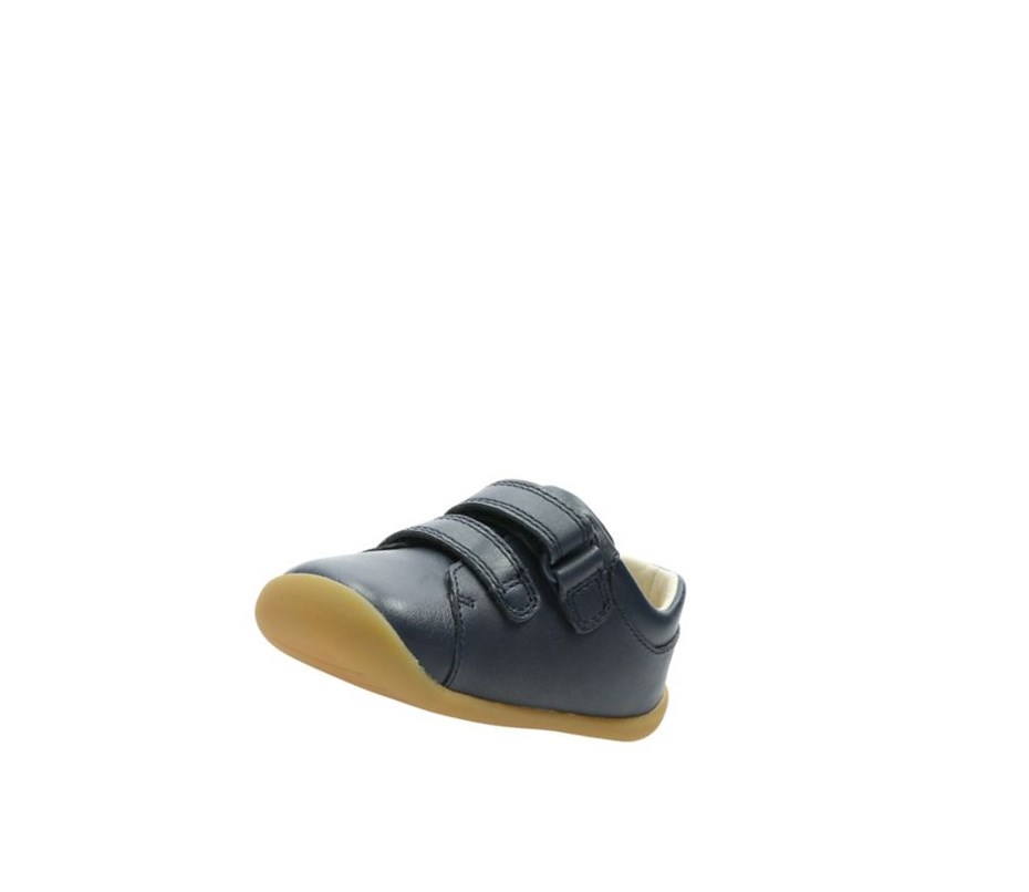 Zapatillas Para Caminar Clarks Roamer Craft Cuero Niña Azul Marino | VIUH-37180