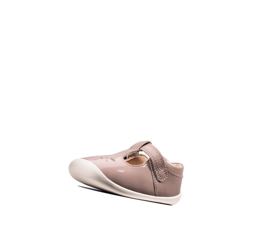 Zapatillas Para Caminar Clarks Roamer Star Charol Niña Rosas | BHRG-73694