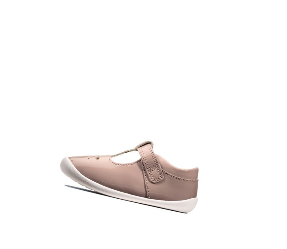 Zapatillas Para Caminar Clarks Roamer Star Charol Niña Rosas | BHRG-73694