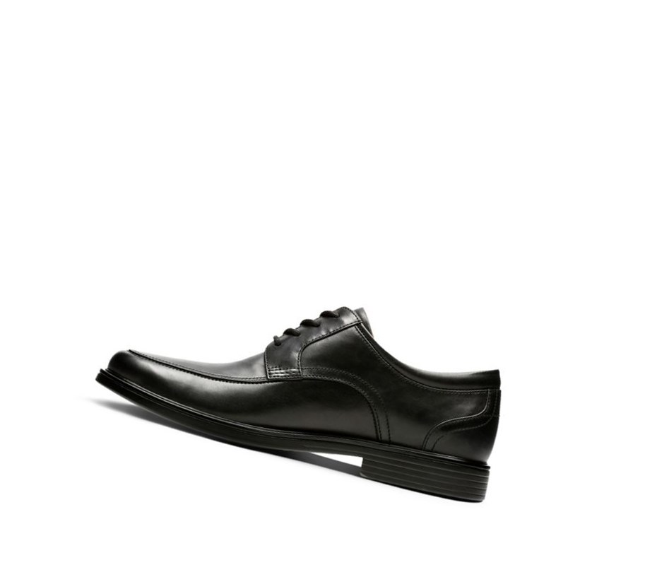 Zapatillas Para Caminar Clarks Un Aldric Park Cuero Anchos Fit Hombre Negras | SNFA-36825