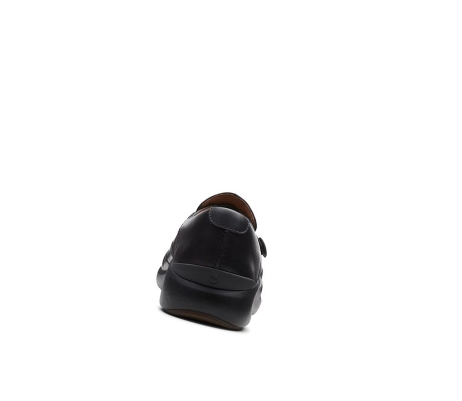 Zapatillas Para Caminar Clarks Un Loop 2 Walk Cuero Mujer Negras | DYIC-59031