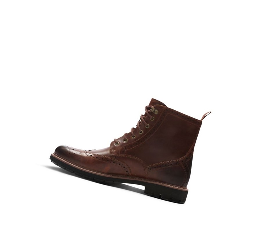 Zapatos Brogue Clarks Batcombe Lord Cuero Hombre Marrones Oscuro | RAHO-85024