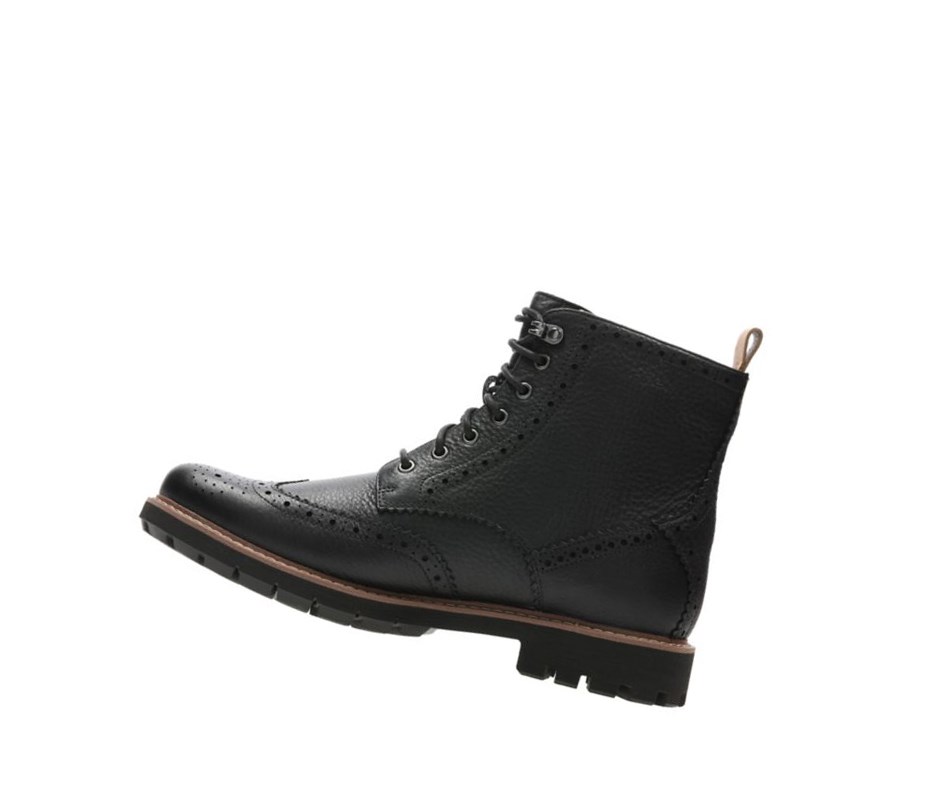 Zapatos Brogue Clarks Batcombe Lord Cuero Hombre Negras | YMNX-95407