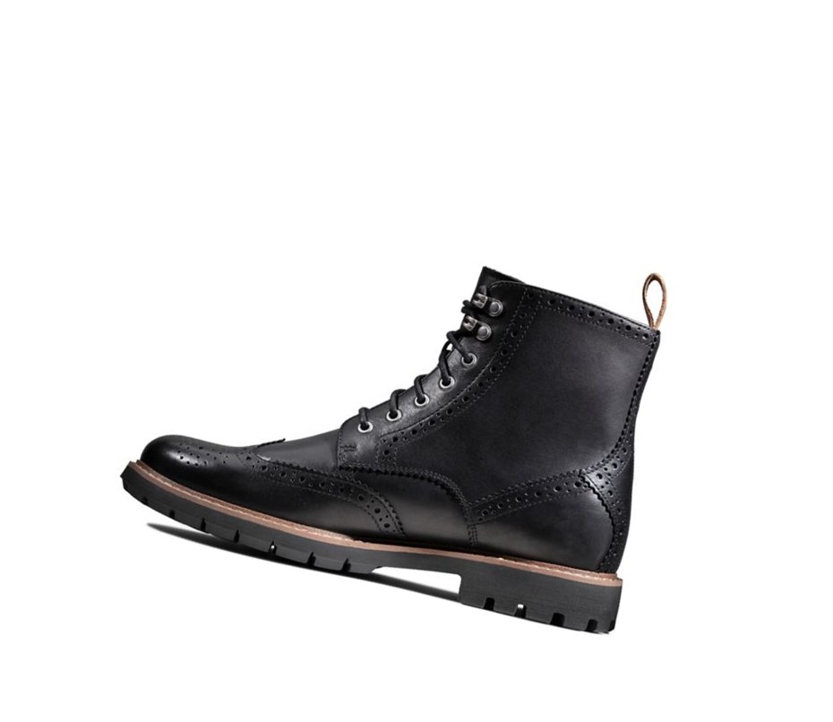 Zapatos Brogue Clarks Batcombe Lord Warmlined Cuero Hombre Negras | UYNM-64983