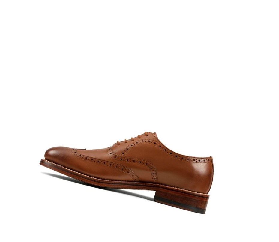 Zapatos Brogue Clarks Craft 368 Wing Cuero Hombre Marrones | HTFO-05839