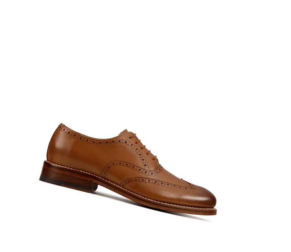 Zapatos Brogue Clarks Craft 368 Wing Cuero Hombre Marrones | HTFO-05839