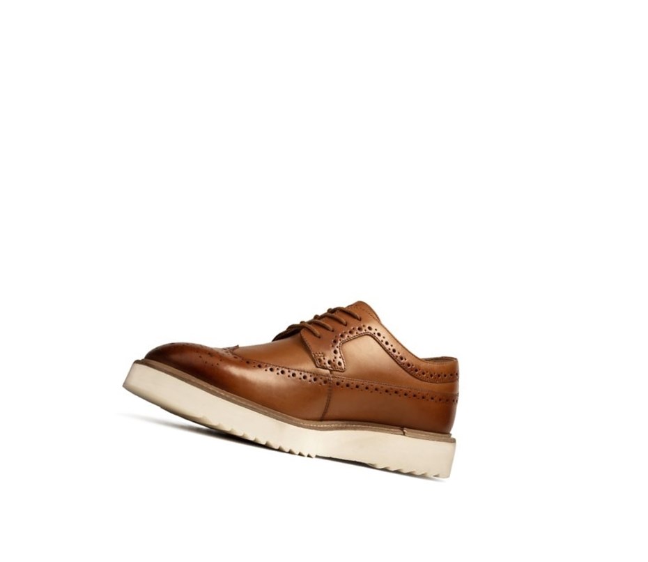 Zapatos Brogue Clarks Ernest Limit Cuero Hombre Marrones | TYCA-46183