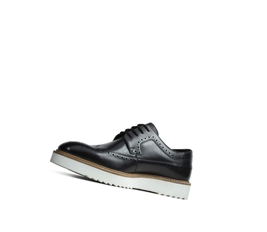 Zapatos Brogue Clarks Ernest Limit Cuero Hombre Negras | UJER-74856