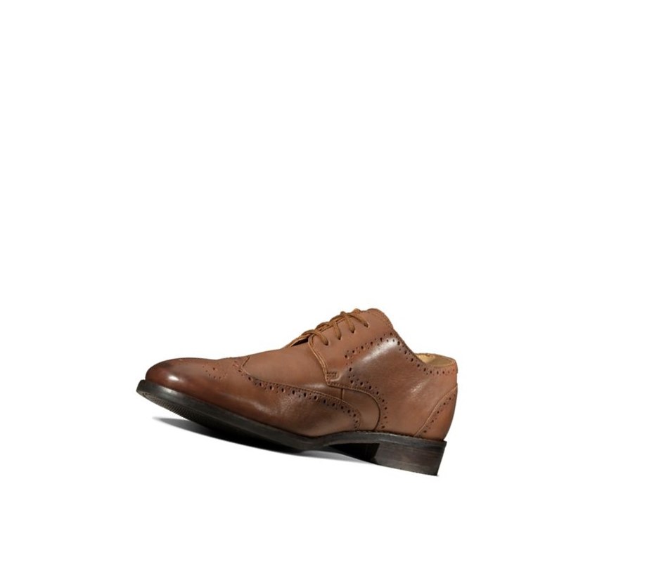 Zapatos Brogue Clarks Flow Limit Cuero Hombre Marrones Oscuro | EUXZ-36728