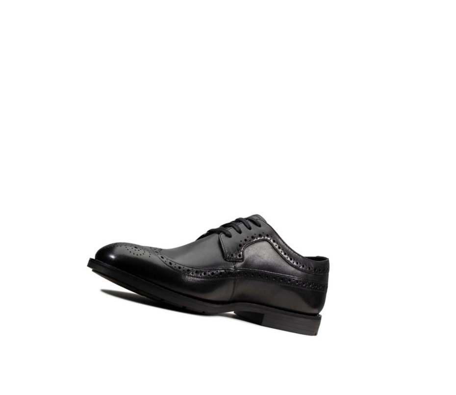 Zapatos Brogue Clarks Ronnie Limit Cuero Hombre Negras | PTBU-91786