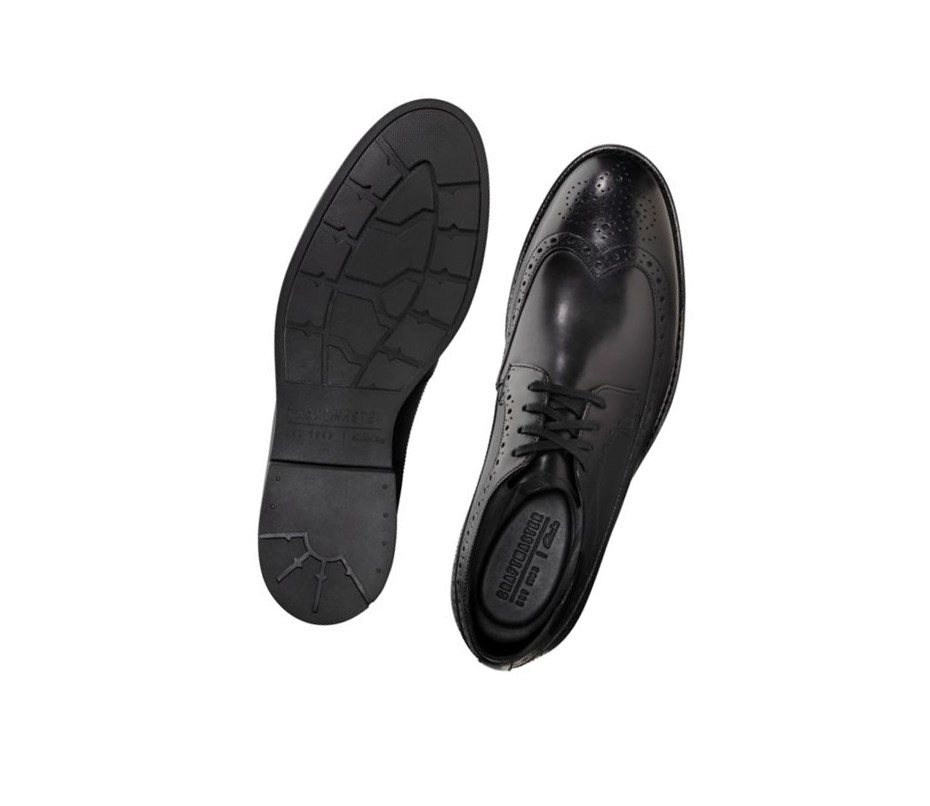 Zapatos Brogue Clarks Ronnie Limit Cuero Hombre Negras | PTBU-91786