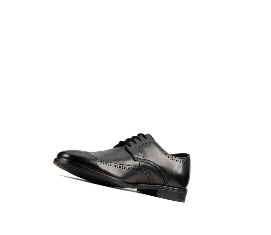 Zapatos Brogue Clarks Stanford Limit Cuero Hombre Negras | AEPS-08517