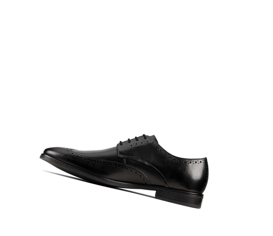 Zapatos Brogue Clarks Stanford Limit Cuero Hombre Negras | AEPS-08517