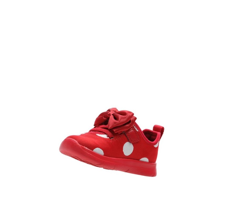 Zapatos Casuales Clarks Ath Bow Niña Rojas | LQXE-35724