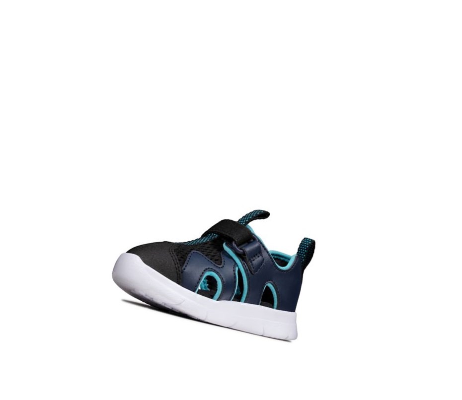 Zapatos Casuales Clarks Ath Surf Sintetico Niño Azul Marino | NKLS-16283