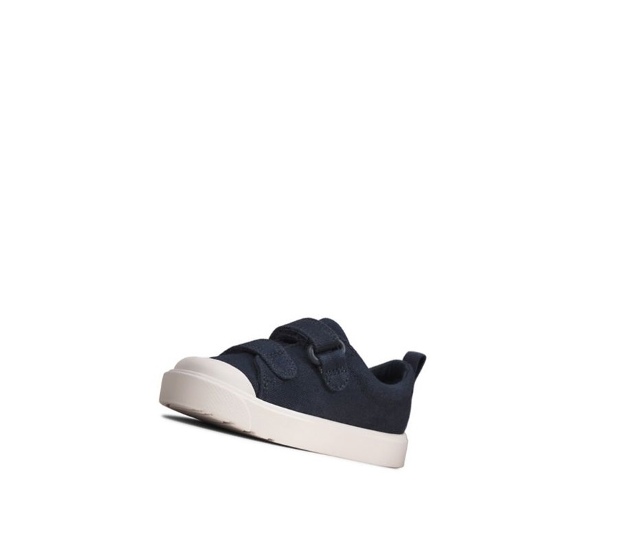 Zapatos Casuales Clarks City Bright Niña Azul Marino | RMWE-73615