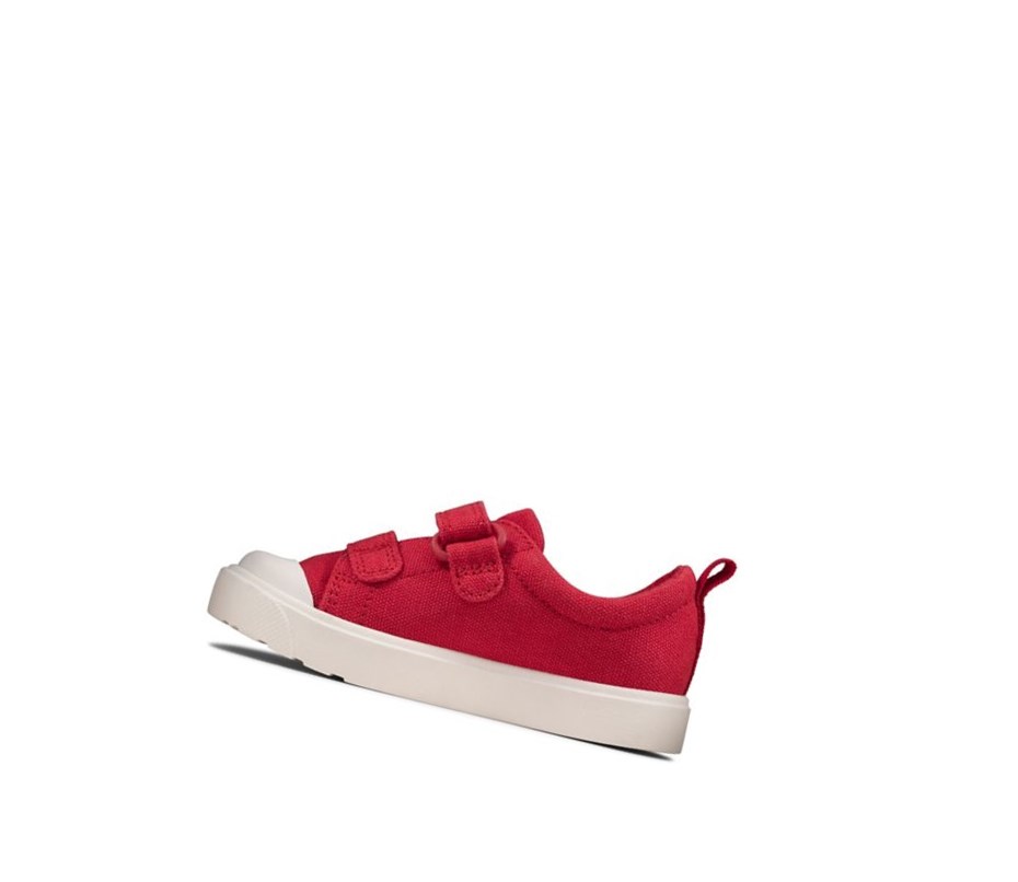 Zapatos Casuales Clarks City Bright Niña Rojas | STMJ-52698