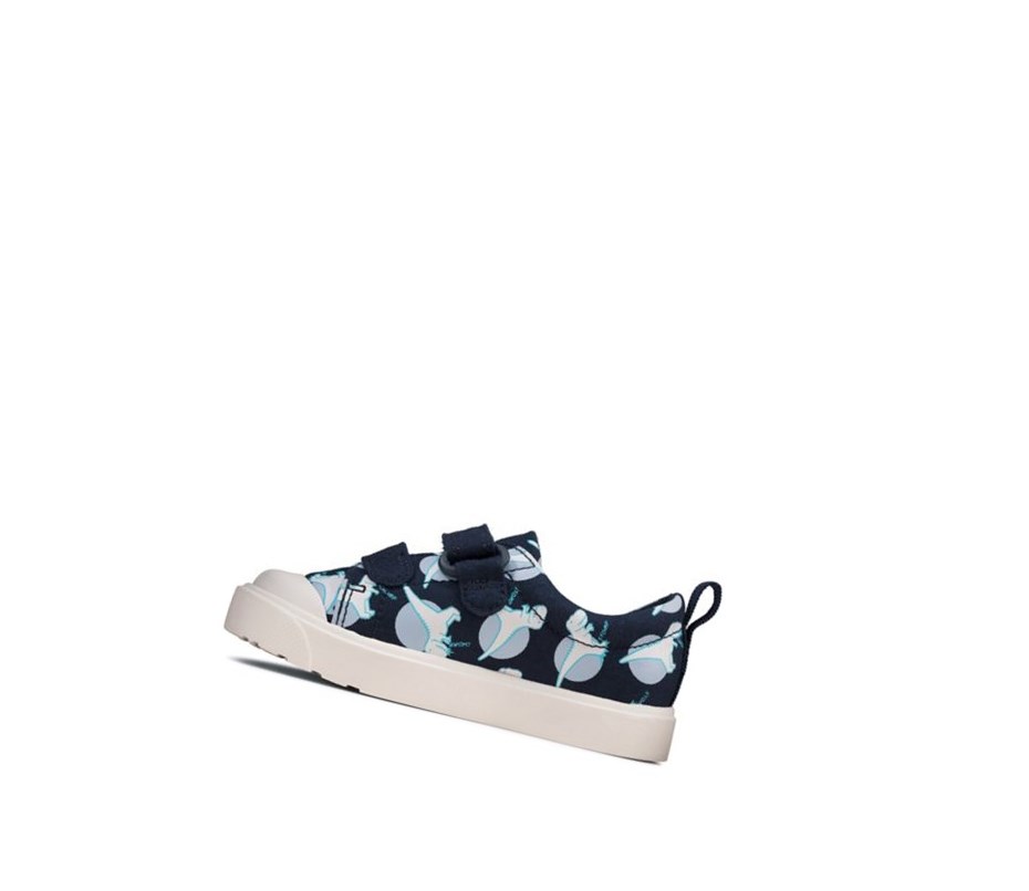 Zapatos Casuales Clarks City Bright Niño Azul Marino | DSMA-94301