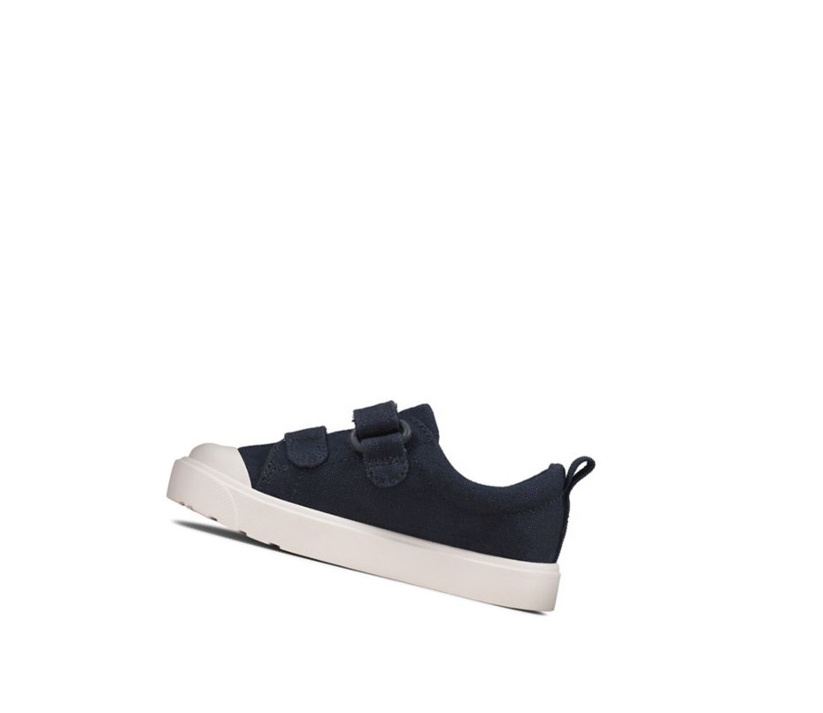 Zapatos Casuales Clarks City Bright Niño Azul Marino | WDJZ-56384