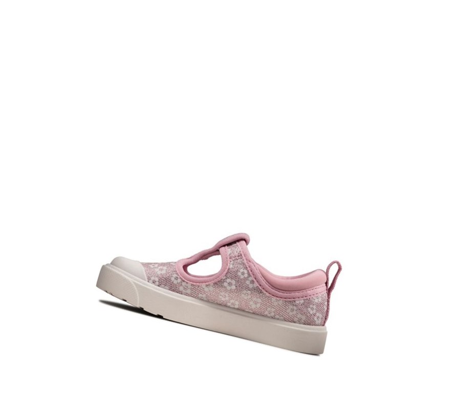 Zapatos Casuales Clarks City Dance Floral Niño Rosas | PFWX-80762