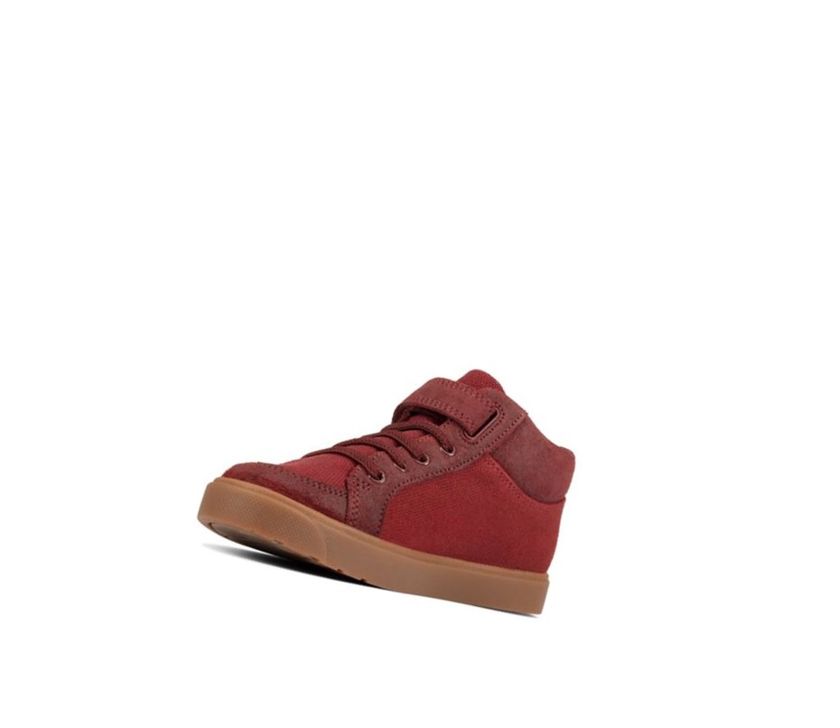 Zapatos Casuales Clarks City Hop Niña Burdeos | BZPT-78190