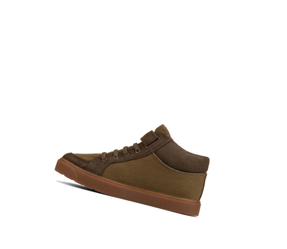 Zapatos Casuales Clarks City Hop Niña Verde Oliva | LWAX-98610