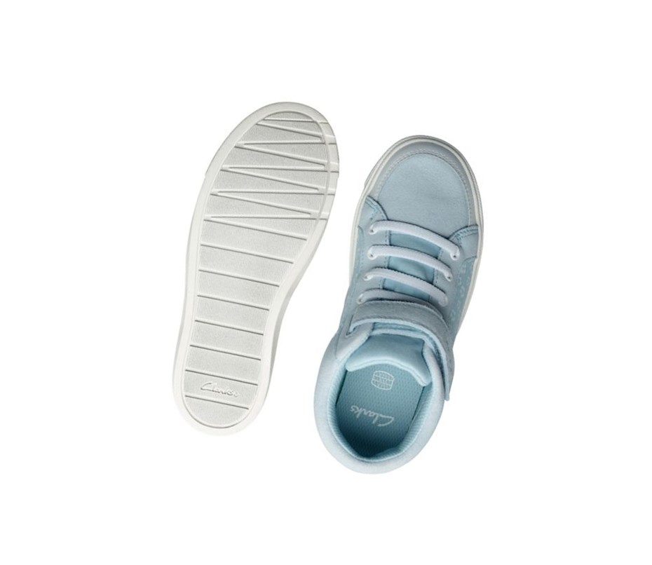 Zapatos Casuales Clarks City Hop Niño Azules Claro | HUQE-05426