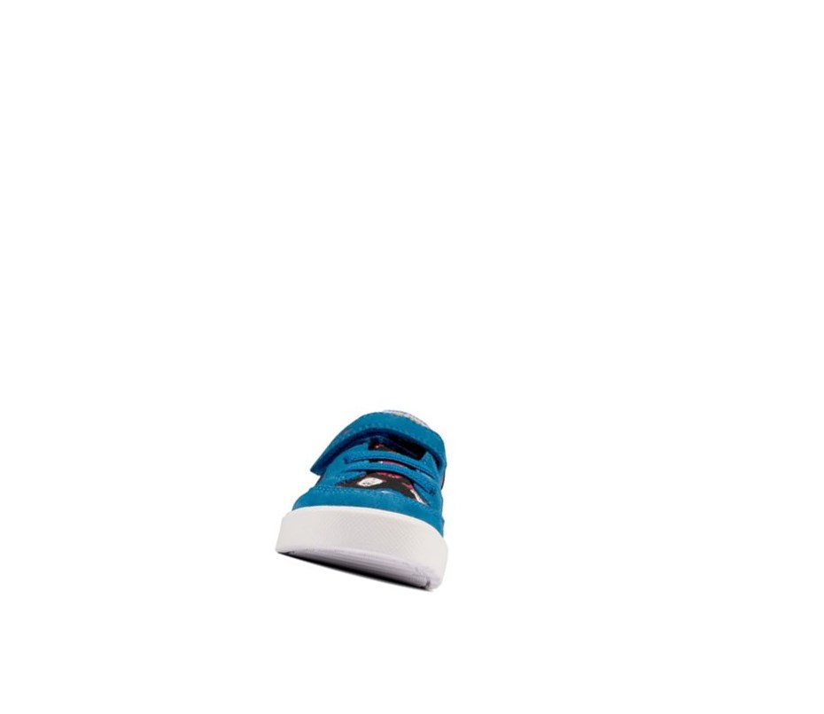 Zapatos Casuales Clarks City Howdy Niña Azules | HLQY-16583