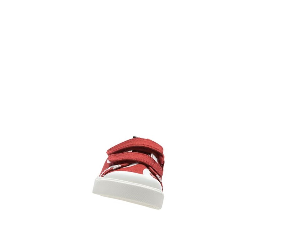 Zapatos Casuales Clarks City Polka Lo Niña Rojas | GVJE-85476