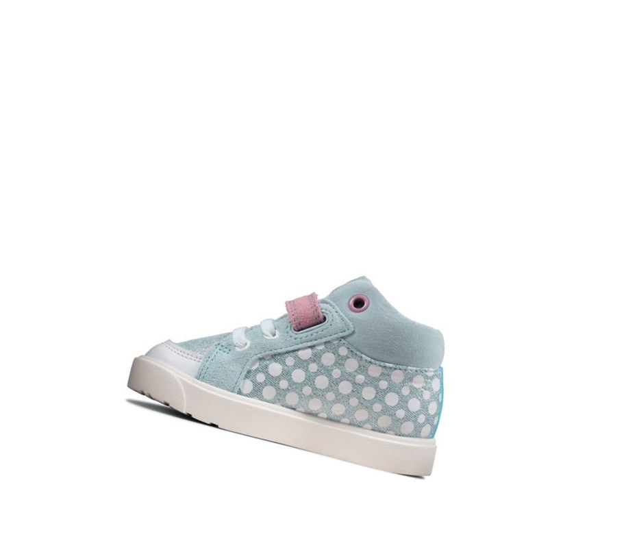 Zapatos Casuales Clarks City Pop Niña Azules Claro | VXNK-37254