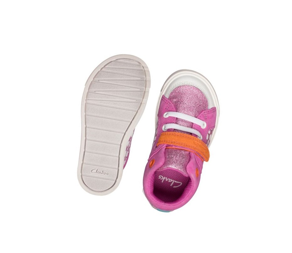 Zapatos Casuales Clarks City Pop Niña Rosas | LAYT-21604