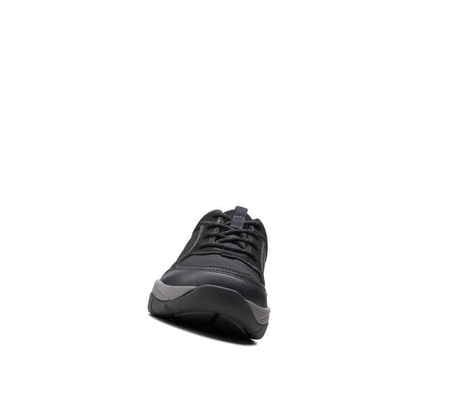 Zapatos Casuales Clarks Ervin Encaje Textil Hombre Negras | YACL-29301