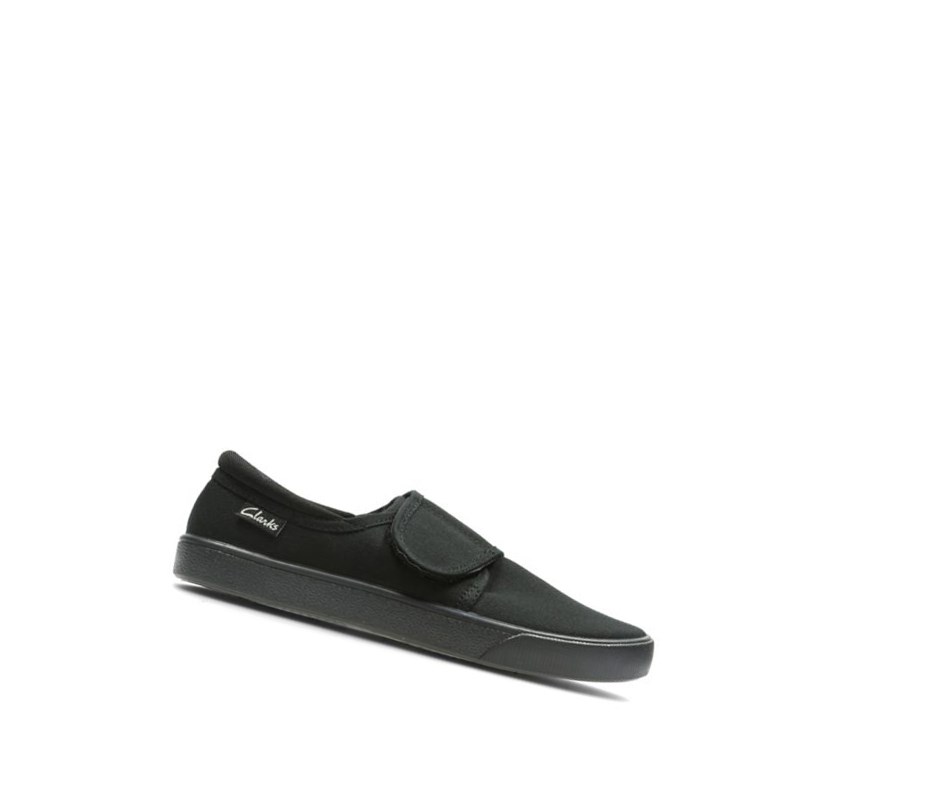 Zapatos Casuales Clarks Hopper Run Niña Negras | OIYP-61408