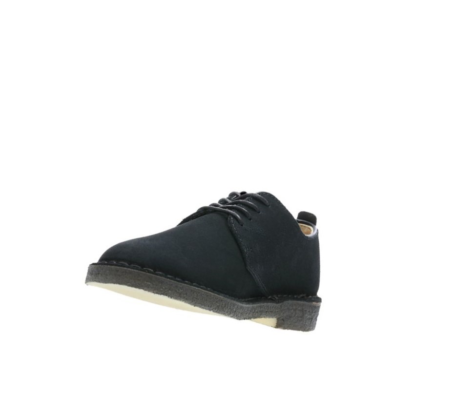 Zapatos Casuales Clarks London Gamuza Hombre Negras | FJKC-96031