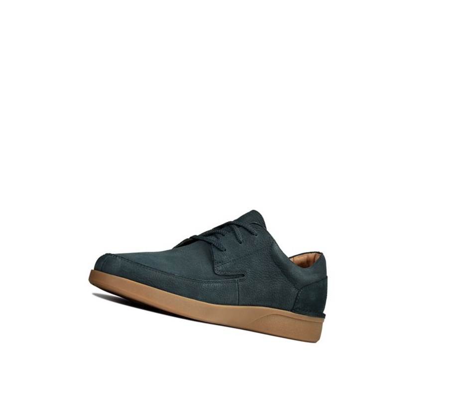 Zapatos Casuales Clarks Oakland Craft Nubuck Gamuza Hombre Azul Marino | JZRO-89357