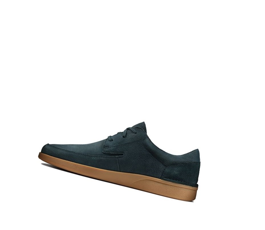 Zapatos Casuales Clarks Oakland Craft Nubuck Gamuza Hombre Azul Marino | JZRO-89357