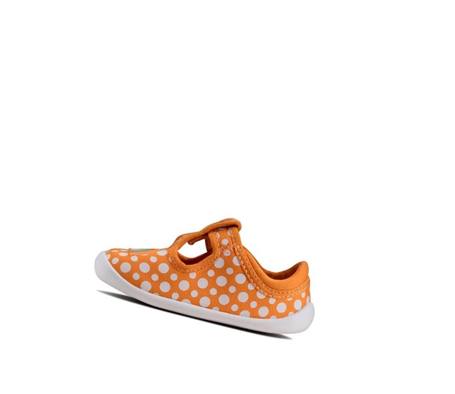 Zapatos Casuales Clarks Roamer Sun T-bar Niña Naranjas | EMZI-68035