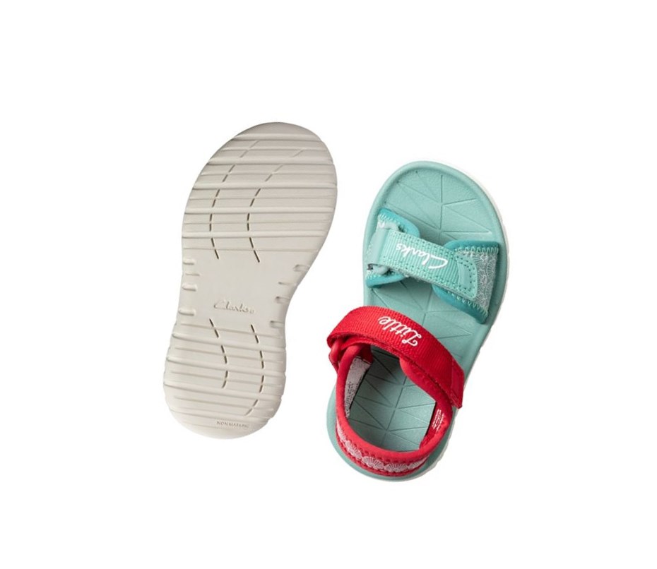 Zapatos Casuales Clarks Surfing Sea Niña Rojas | EPLX-37091