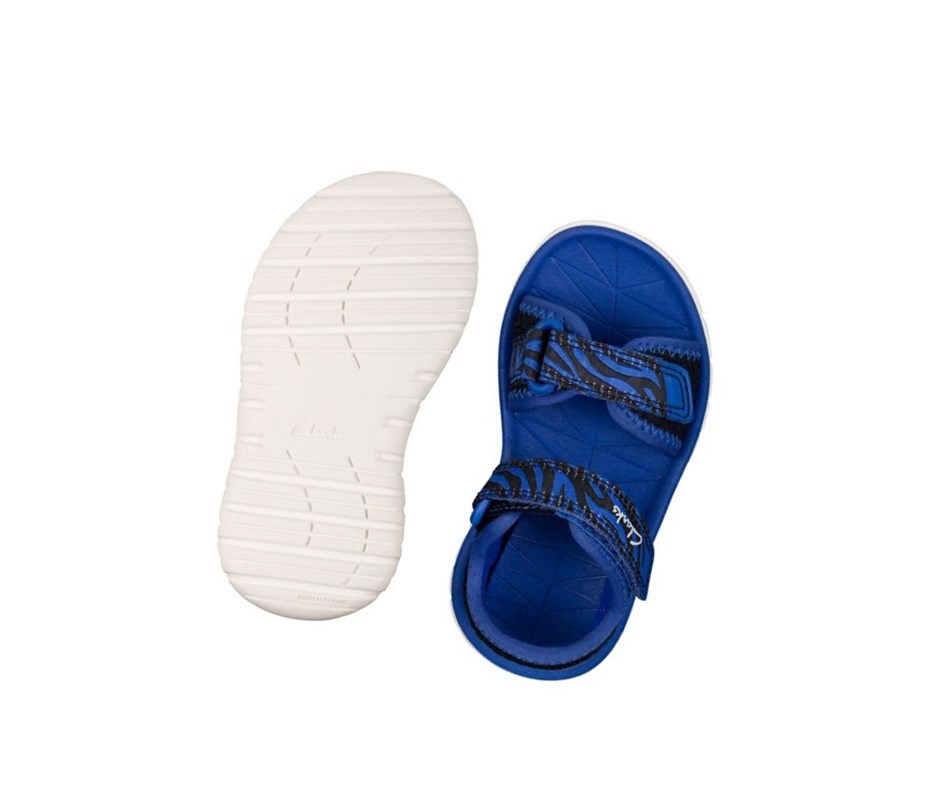 Zapatos Casuales Clarks Surfing Tide Niño Azul Marino | ZBUP-97456