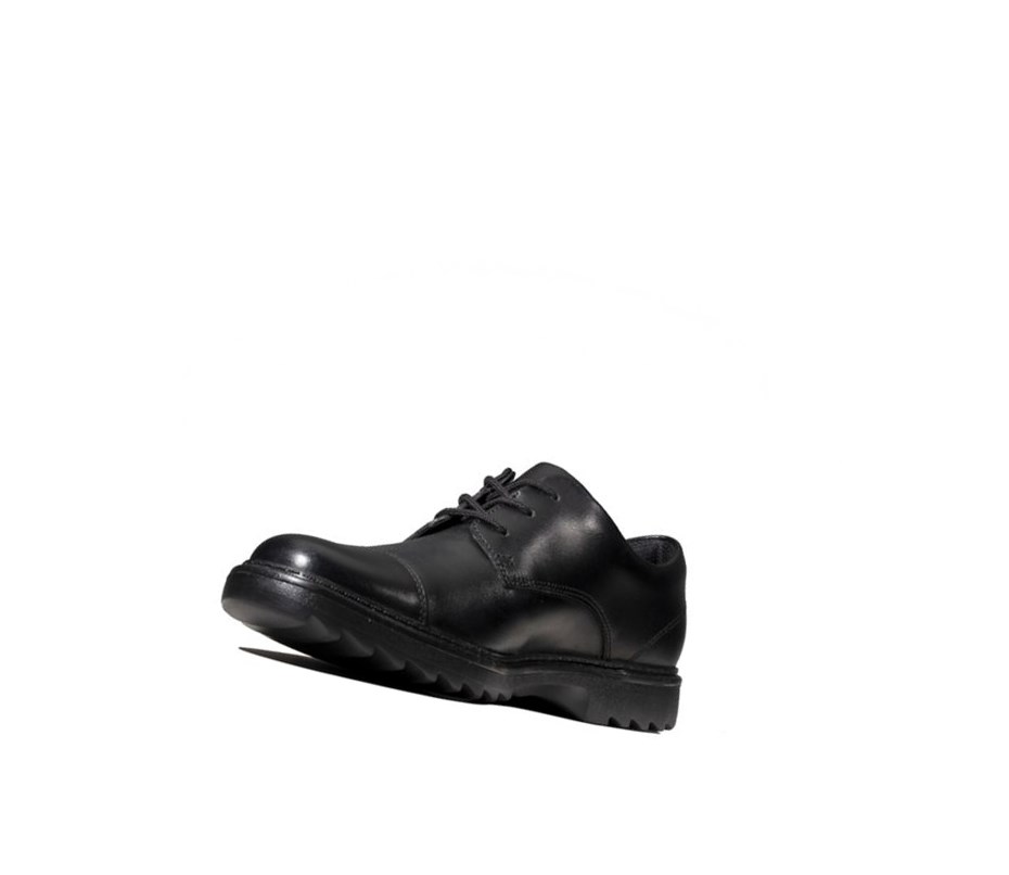 Zapatos Escolares Clarks Asher Soar Cuero Niño Negras | PAKR-12870