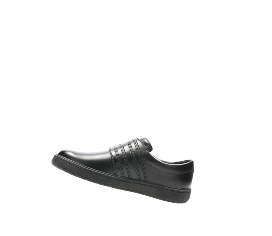 Zapatos Escolares Clarks Calle Stride Cuero Niño Negras | UVBX-37451